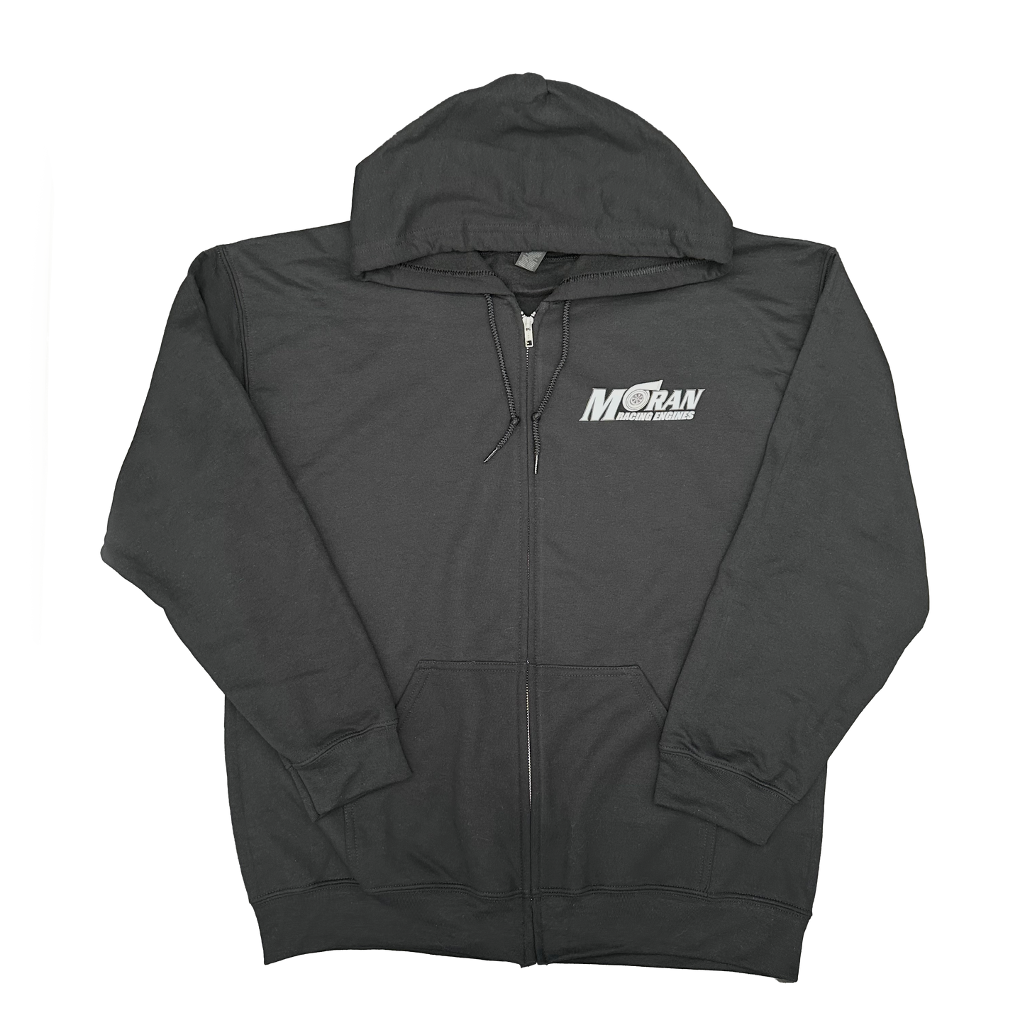Black and Grey Zip-Up Hoodie