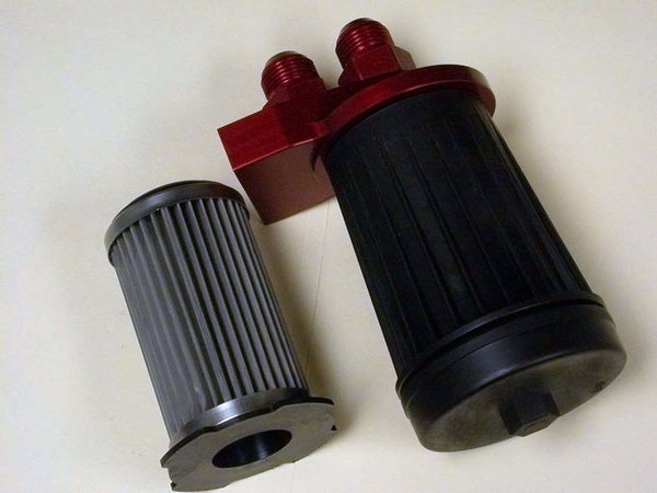 MRE 10 Micron Fuel Filter Assembly - Red Mount