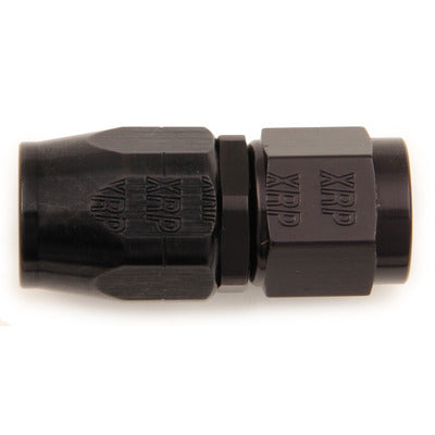 Hose End, Straight, Black Anodized