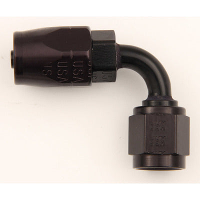 Hose End, 90 Degree, Black Anodized